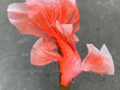 Mô hình cá chép decor Mini [Dáng thon - Nhiều màu] D45cm TCV-CA-06